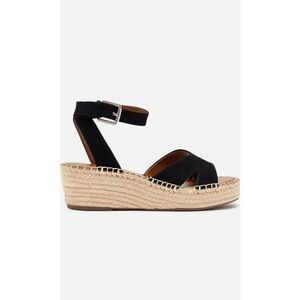 Franco Sarto Women's Pellia Espadrille Wedge Sandal Black